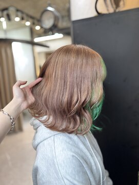 ヴァイス 渋谷店(VAICE) ウォームブラウン/グリーン/インナーカラー