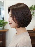 50-60代にオススメ★美形シルキーボブ
