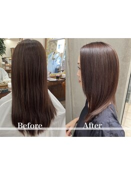 【船橋駅北口徒歩1分】"アルカリフリー酸性ストレート"はダメージ毛で他サロンでお断りされた方もおすすめ!