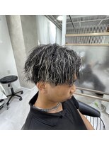 桂メンズサロン バイ ポリッシュ(桂メンズサロン by POLISH)&nbsp;ホワイトメッシュ×ツイストスパイラルマッシュ