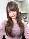 ハッシュレイヤーくすみブラウン渋谷美容室