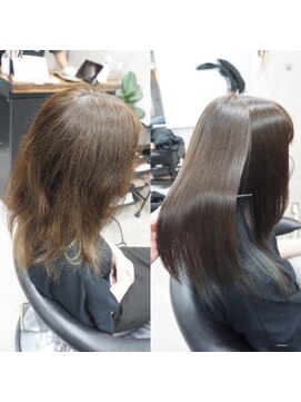 ヘアテリア リュウ 大塚(hair teria ryu) 縮毛矯正/髪質改善縮毛矯正/前髪縮毛矯正/表面ハーフ矯正