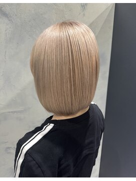 アンダーバーホワイト 鳳店(_WHITE) ミルクティーベージュ、ブリーチカラー