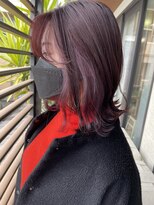 アコット(Acotto.) ワインレッドカラーとチラ見えピンクカラー