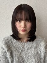 ブローチェアヴェダ&nbsp;ハッシュカット［郡山美容室、レイヤーカット、前髪カット］