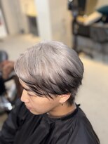 MEN'S Lia メンズ 八尾 パーマ 【メンズ リア】 ホワイトブリーチ×エンドカラー