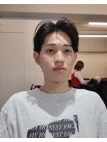 シンク(sync)&nbsp;センターパート ニュアンスパーマ 大阪美容室メンズ