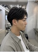 リバースセンターパート/曲がる縮毛矯正/酸性縮毛/毛流れ/新宿