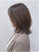 セレスト 下北沢店(CELESTE)&nbsp;白髪ぼかし×大人ミディアムレイヤー40代/50代/下北沢