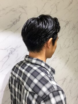 パティオン(PATIONN) ソフトツーブロックのセミウエットかきあげショートスタイル☆