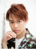ワイルドツーブロック刈り上げサイドパートショート