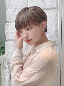 ラミ(L'ami) 【東 純平】小顔マッシュショート+セピアベージュ