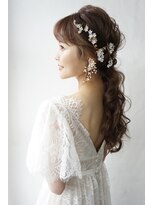 ヘアアンドメイクジップ恵比寿 (Hair＆Make ZIP)&nbsp;ウェディング ローポニーテール　ヘアセット