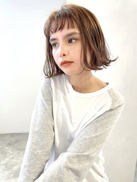 レトン 銀座(leton) 美髪/ホワイトグレージュ/大人かわいい/こなれミディ[銀座]