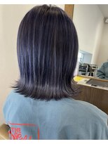 シキ(C key)&nbsp;外はねボブ × ネイビー