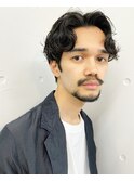 大人メンズパーマ (ナチュラルハード)