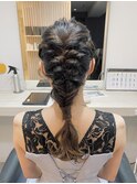 パーティーヘアセット◎あみおろしヘアセット【銀座ヘアセット】