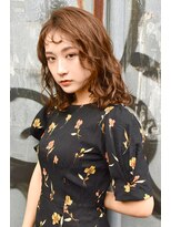 ブゾン(buZon)&nbsp;【buZon ブゾン】ミディアムパーマ☆シースルーバンク