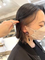 センスヘア(SENSE Hair) ブリーチなしのインナーカラーと切りっぱなしボブ☆