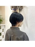 八戸ショートウルフ×ネイビーカラー20代30代