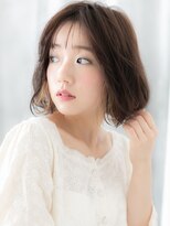 ドクターズ サロン ラブ(Dr's Salon LAB)&nbsp;透け感インナーカラーくせ毛風ゆるふわボブb古河10代20代30代