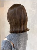 オリーブグレージュくびれボブ_大人ガーリー_ba444561
