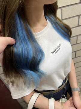 ブランシスヘアー(Bulansis Hair) #インナーカラー #水色