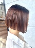 お手入れ簡単_前下がりボブ