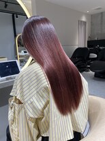 ロンドメリア 天神大名店(Lond Melia)&nbsp;★斜めバングミディアムヘアグレージュカラーシルキーベージュ★