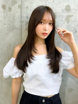 シーシンジュク 新宿南口(Sea shinjuku) 韓国風前髪×レイヤーカット【髪質改善/新宿/レイヤーカット】