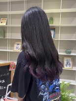 ドレス(Dress)&nbsp;グラデーションカラー/ブラック～バイオレット