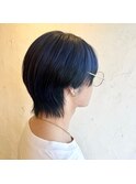 くびれショート/ネイビーブルー