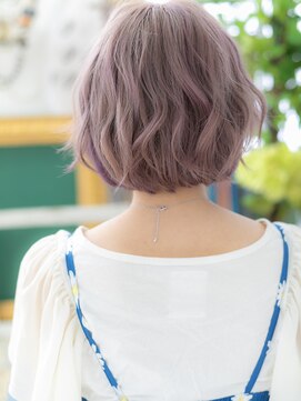 カバーヘアアンドスパ ブリス 浦和(COVER HAIR&SPA bliss) ★シアーカラーシルキーベージュくせ毛風ボブ10代20代30代★10!