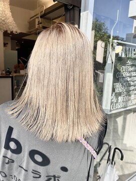 ヘアー ラボ(hair labo) ダブルカラー　ホワイトベージュ