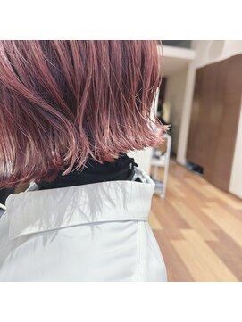 アローズ 栄町店(HELLO'S) 《HELLO'S 栄町店》 ワンブリピンク×切りっぱv 【佐藤 翔太】