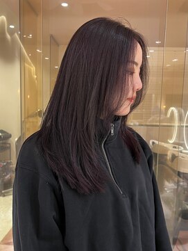 マイル 渋谷(mile) 【SATSUKI】ブリーチなしカシスカラー / 髪質改善トリートメント