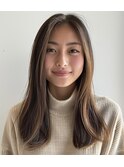 大人重めロング【松戸#五香#白髪染め#カラー#髪質改善】