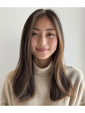 ルシードスタイル アウラ 松戸市五香(LUCIDO STYLE Aura) 大人重めロング【松戸#五香#白髪染め#カラー#髪質改善】