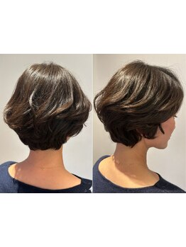 トレンド感を取り入れた品のよいスタイルを、自宅でもスタイリングしやすいもちの良いカットをご提供。