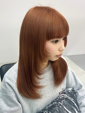 ジーナリア(Xena ria) 《衣織》オレンジベージュ/レイヤー/ハイトーン