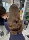 オリーブベージュ/レイヤーカット/髪質改善/エクステ/バイカルテ