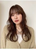 グレージュ切りっぱなしボブ前髪ありミニボブミルクティベージュ