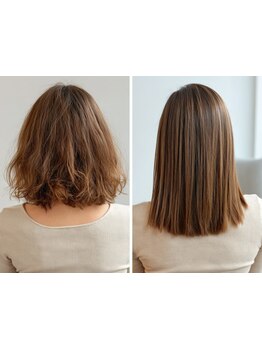 くせ毛やうねりでお悩みの方をまとまりのある理想の髪へと導きます◎[高知市/縮毛矯正/髪質改善]