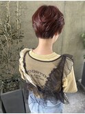 20代30代40代モテ髪ふんわりカール小顔ピンクオレンジショート