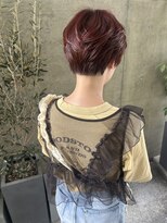 バイユアオウンフラワーズコロンカバ(buy your own flowers : kava)&nbsp;20代30代40代モテ髪ふんわりカール小顔ピンクオレンジショート