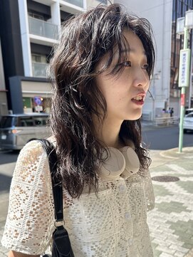 パークレーン アイス イヴェン(park lane ICI yeven) 20代30代40代パーマミディアムロングレイヤーカットブリーチなし