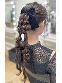 変則ツインたまねぎヘア【品川/ヘアセット/着付け】