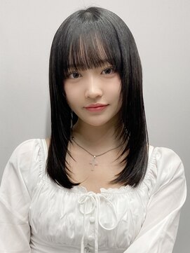 エトラ 渋谷店(etora) 小顔 前髪 レイヤーカット 暗めカラー デザインカラー"