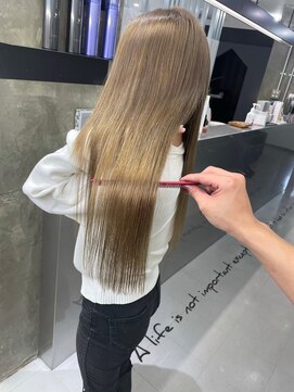 キング 心斎橋店(K!ng) 縮毛矯正髪質改善レイヤーカットトリートメント心斎橋美容室