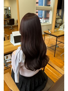 シュガー 盛岡(SUGAR) 大人可愛い艶髪ロング｜透け感ブラウン